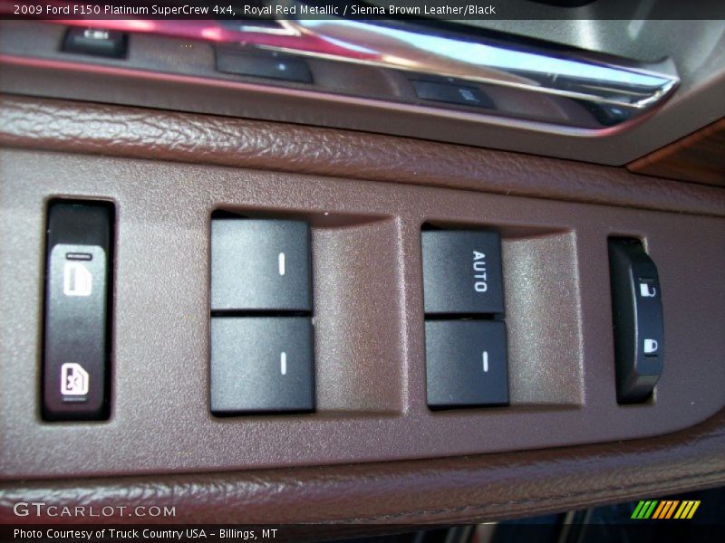 Royal Red Metallic / Sienna Brown Leather/Black 2009 Ford F150 Platinum SuperCrew 4x4