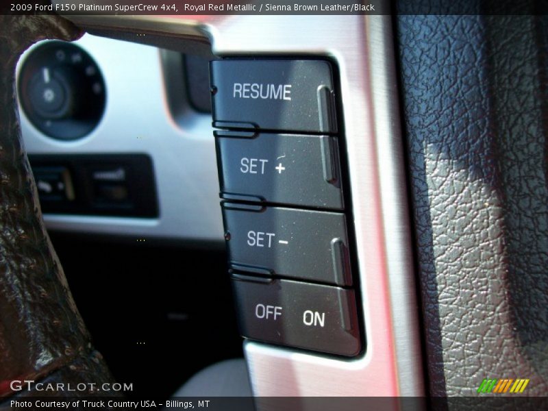 Royal Red Metallic / Sienna Brown Leather/Black 2009 Ford F150 Platinum SuperCrew 4x4
