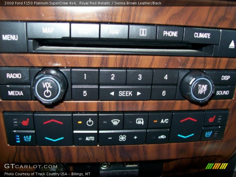 Royal Red Metallic / Sienna Brown Leather/Black 2009 Ford F150 Platinum SuperCrew 4x4