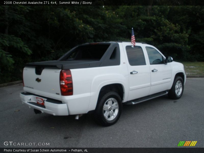 Summit White / Ebony 2008 Chevrolet Avalanche Z71 4x4
