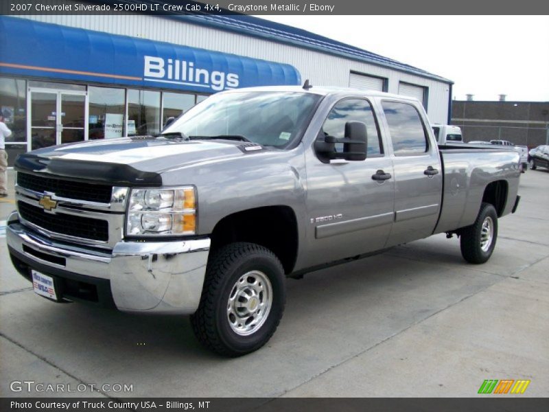 Graystone Metallic / Ebony 2007 Chevrolet Silverado 2500HD LT Crew Cab 4x4