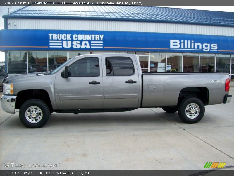 Graystone Metallic / Ebony 2007 Chevrolet Silverado 2500HD LT Crew Cab 4x4