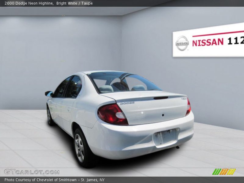 Bright White / Taupe 2000 Dodge Neon Highline