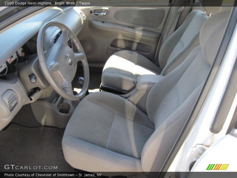 Bright White / Taupe 2000 Dodge Neon Highline