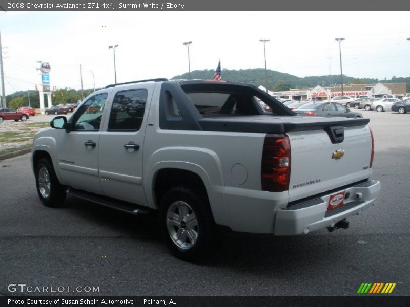 Summit White / Ebony 2008 Chevrolet Avalanche Z71 4x4