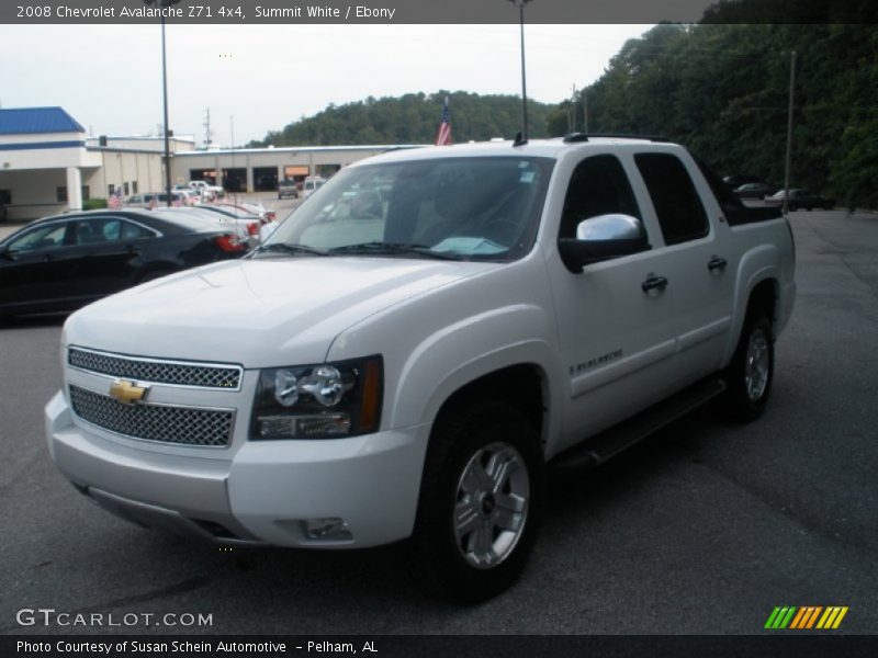 Summit White / Ebony 2008 Chevrolet Avalanche Z71 4x4
