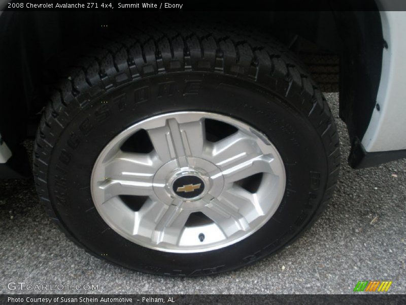 Summit White / Ebony 2008 Chevrolet Avalanche Z71 4x4