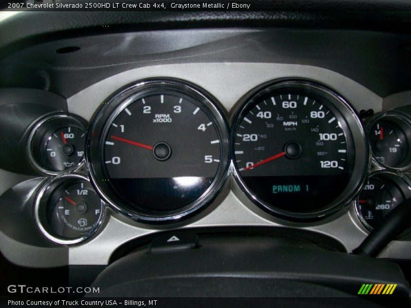 Graystone Metallic / Ebony 2007 Chevrolet Silverado 2500HD LT Crew Cab 4x4
