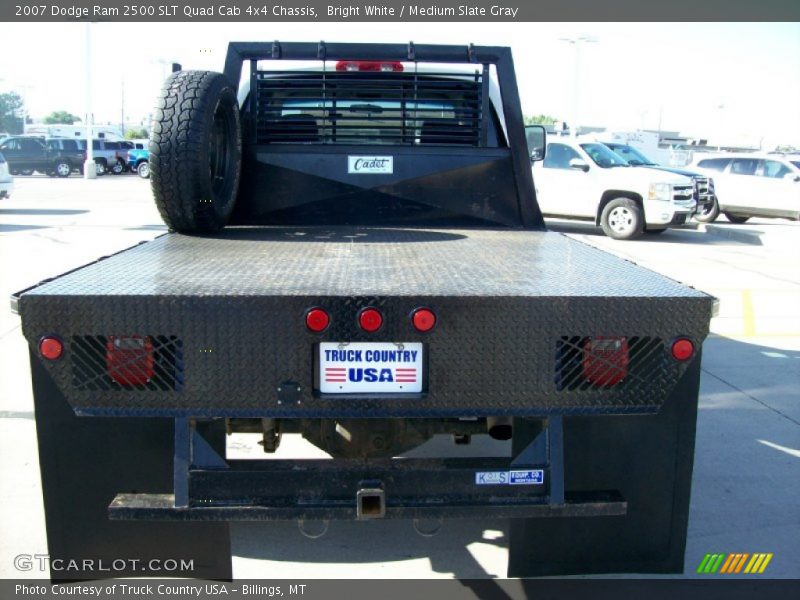 Bright White / Medium Slate Gray 2007 Dodge Ram 2500 SLT Quad Cab 4x4 Chassis