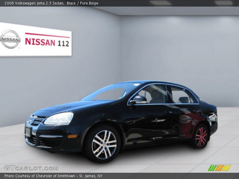 Black / Pure Beige 2006 Volkswagen Jetta 2.5 Sedan