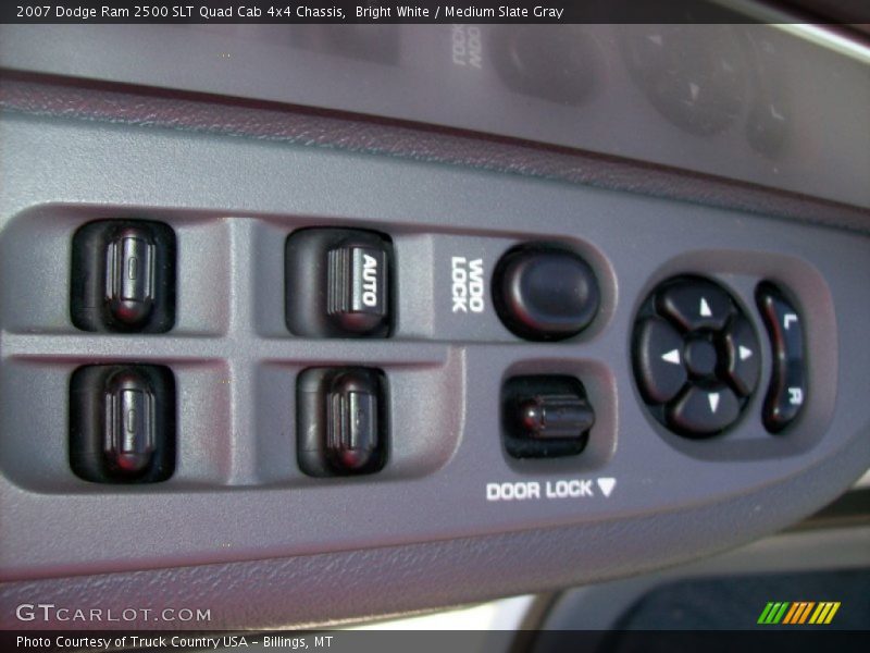Bright White / Medium Slate Gray 2007 Dodge Ram 2500 SLT Quad Cab 4x4 Chassis