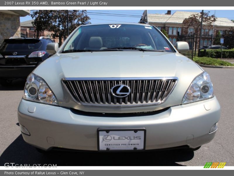 Bamboo Green Pearl / Light Gray 2007 Lexus RX 350 AWD