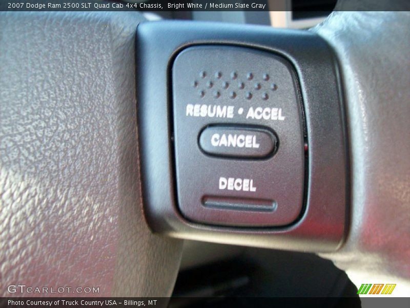 Bright White / Medium Slate Gray 2007 Dodge Ram 2500 SLT Quad Cab 4x4 Chassis