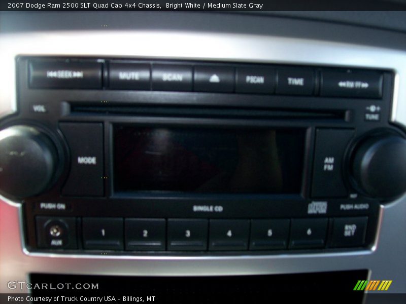Bright White / Medium Slate Gray 2007 Dodge Ram 2500 SLT Quad Cab 4x4 Chassis