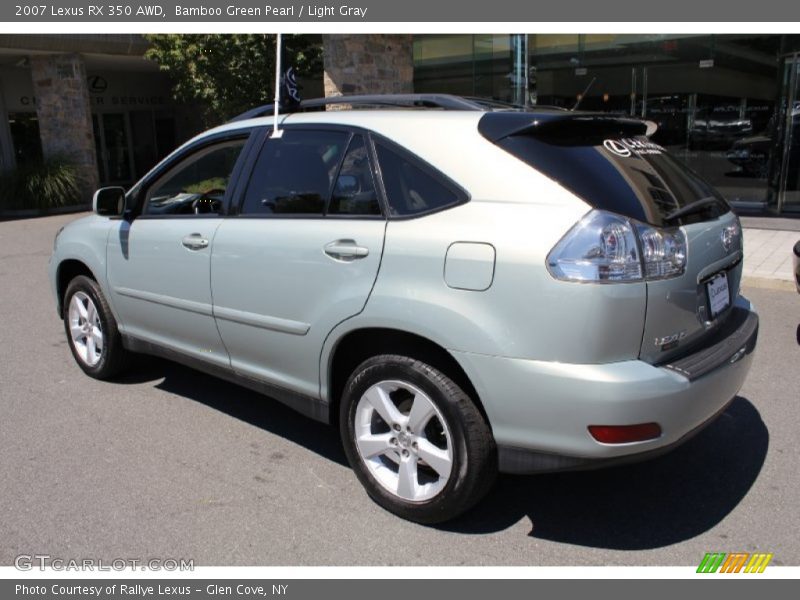 Bamboo Green Pearl / Light Gray 2007 Lexus RX 350 AWD