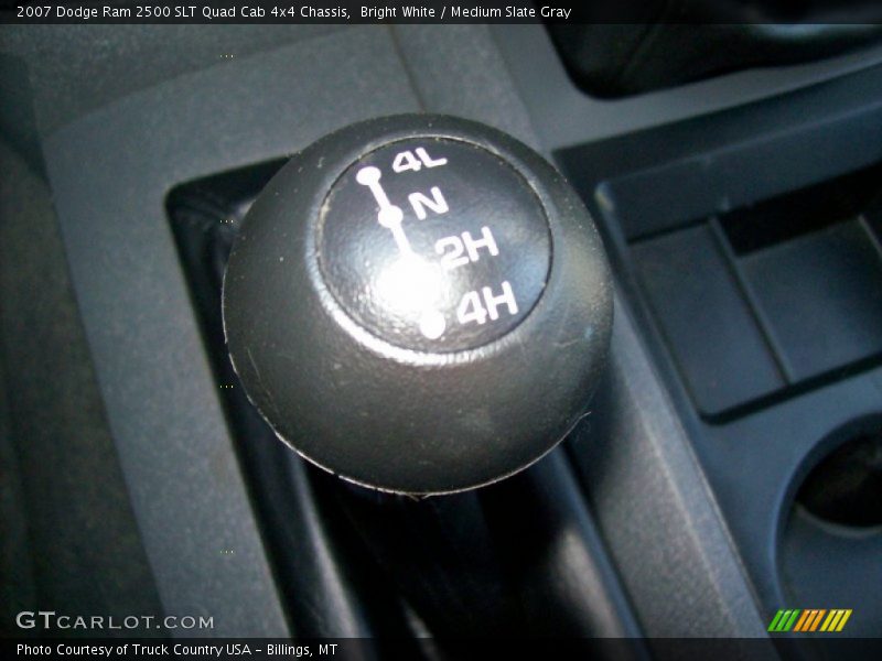 Bright White / Medium Slate Gray 2007 Dodge Ram 2500 SLT Quad Cab 4x4 Chassis
