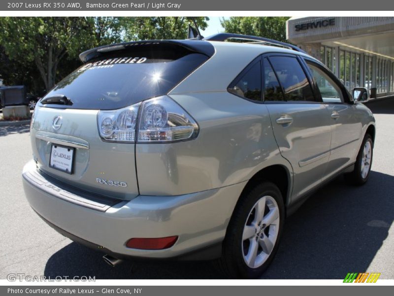 Bamboo Green Pearl / Light Gray 2007 Lexus RX 350 AWD