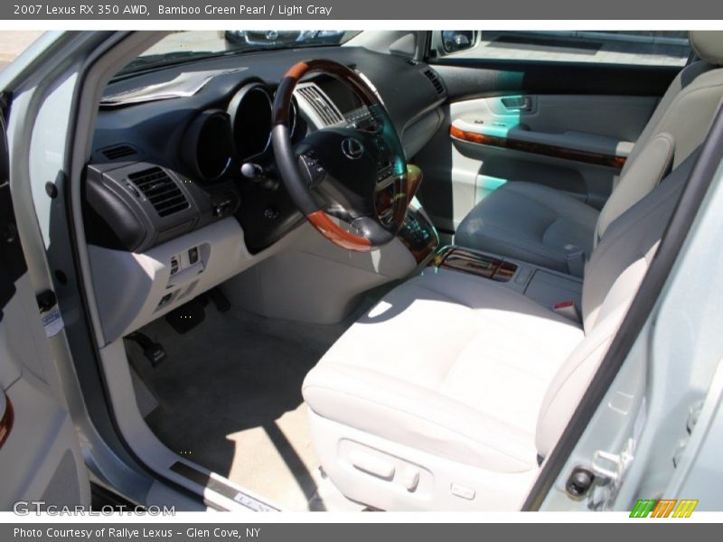 Bamboo Green Pearl / Light Gray 2007 Lexus RX 350 AWD