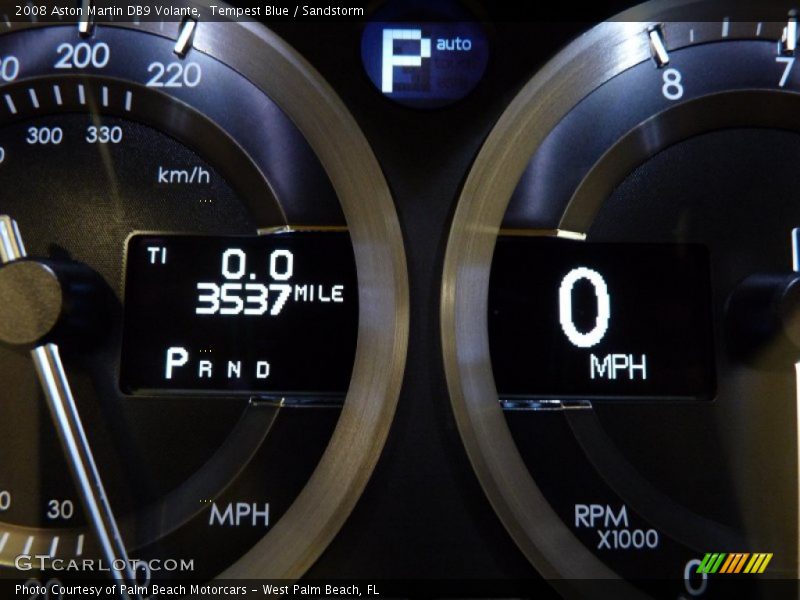 Tempest Blue / Sandstorm 2008 Aston Martin DB9 Volante