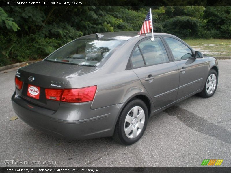 Willow Gray / Gray 2010 Hyundai Sonata GLS
