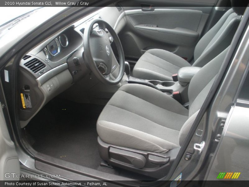 Willow Gray / Gray 2010 Hyundai Sonata GLS