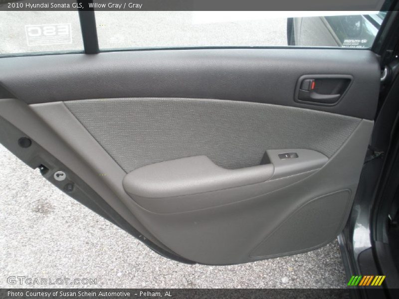 Willow Gray / Gray 2010 Hyundai Sonata GLS