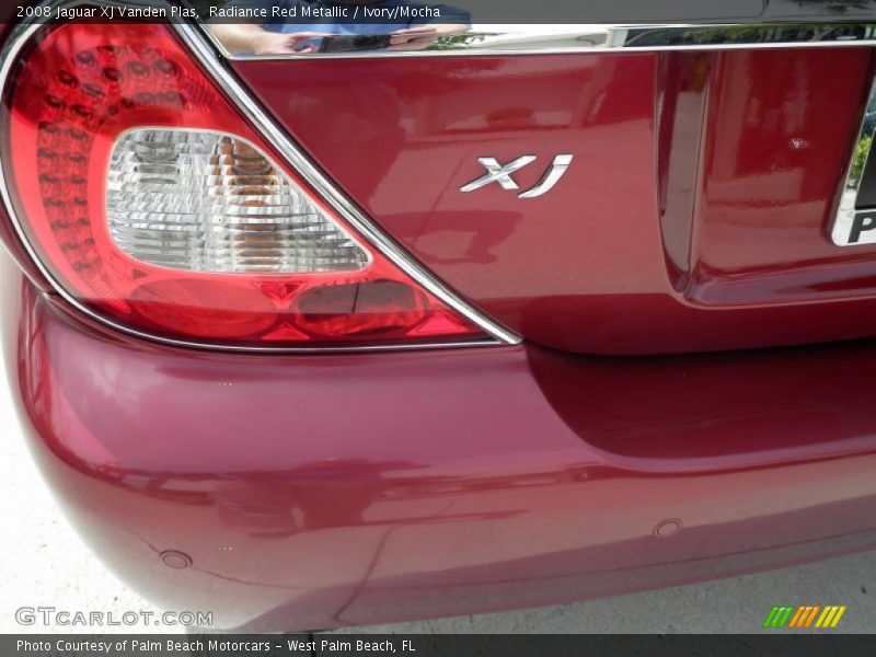 Radiance Red Metallic / Ivory/Mocha 2008 Jaguar XJ Vanden Plas