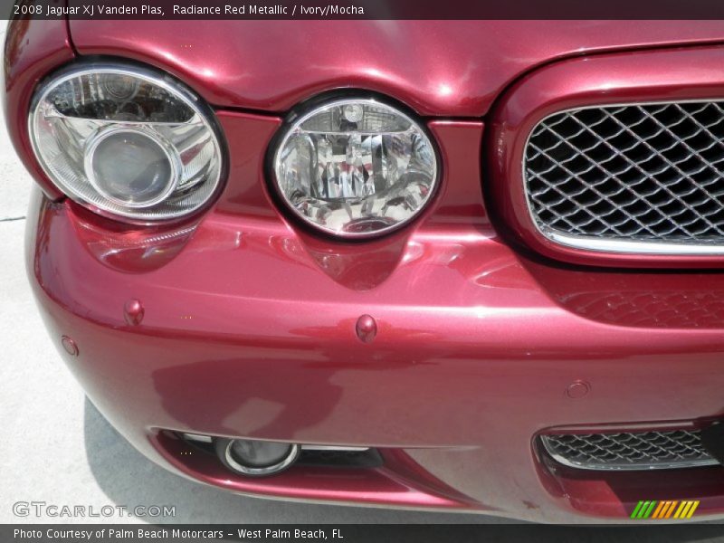 Radiance Red Metallic / Ivory/Mocha 2008 Jaguar XJ Vanden Plas
