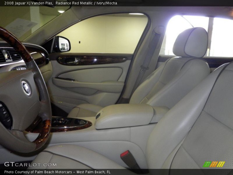 Radiance Red Metallic / Ivory/Mocha 2008 Jaguar XJ Vanden Plas