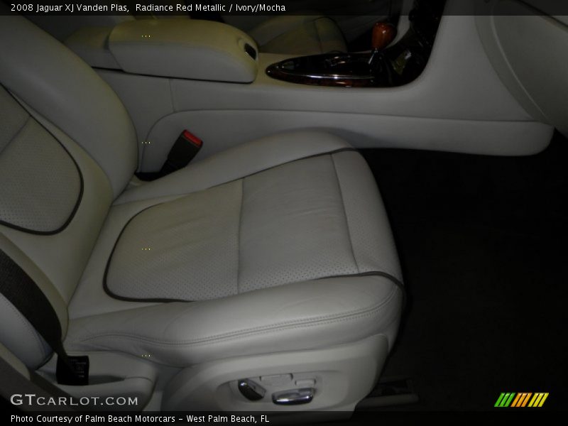 Radiance Red Metallic / Ivory/Mocha 2008 Jaguar XJ Vanden Plas