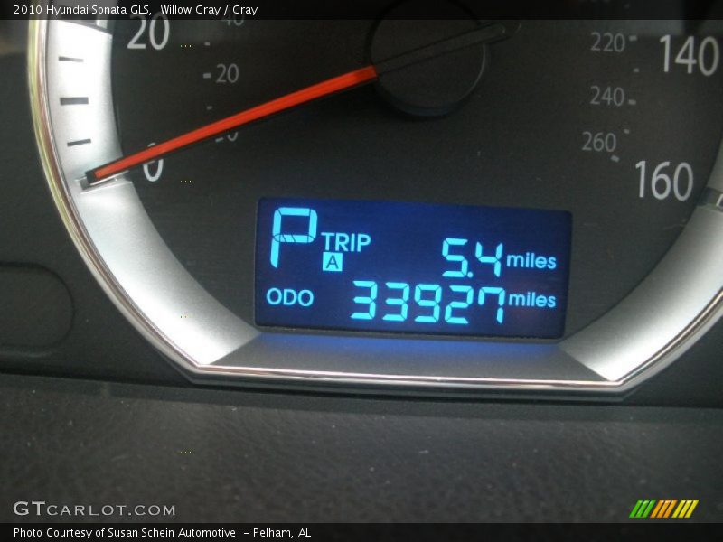 Willow Gray / Gray 2010 Hyundai Sonata GLS