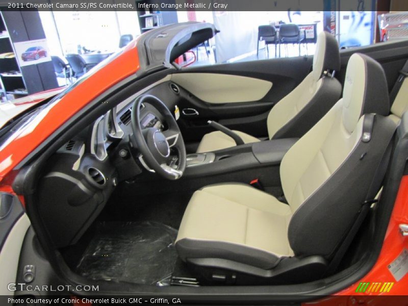  2011 Camaro SS/RS Convertible Gray Interior