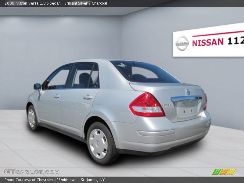 Brilliant Silver / Charcoal 2008 Nissan Versa 1.8 S Sedan
