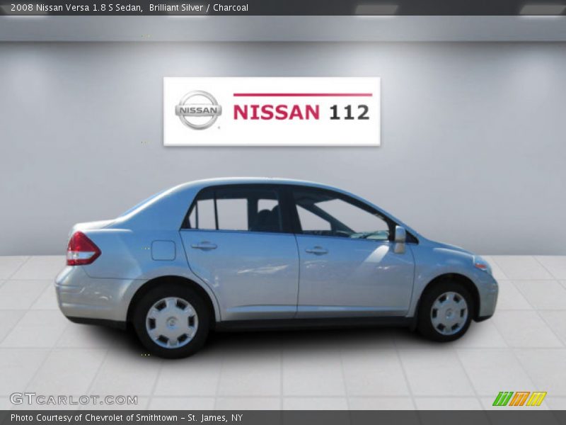 Brilliant Silver / Charcoal 2008 Nissan Versa 1.8 S Sedan