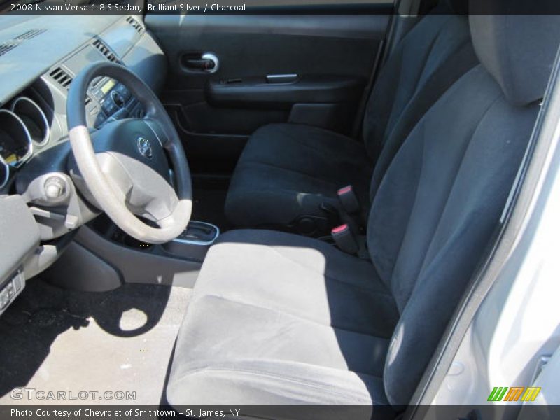 Brilliant Silver / Charcoal 2008 Nissan Versa 1.8 S Sedan