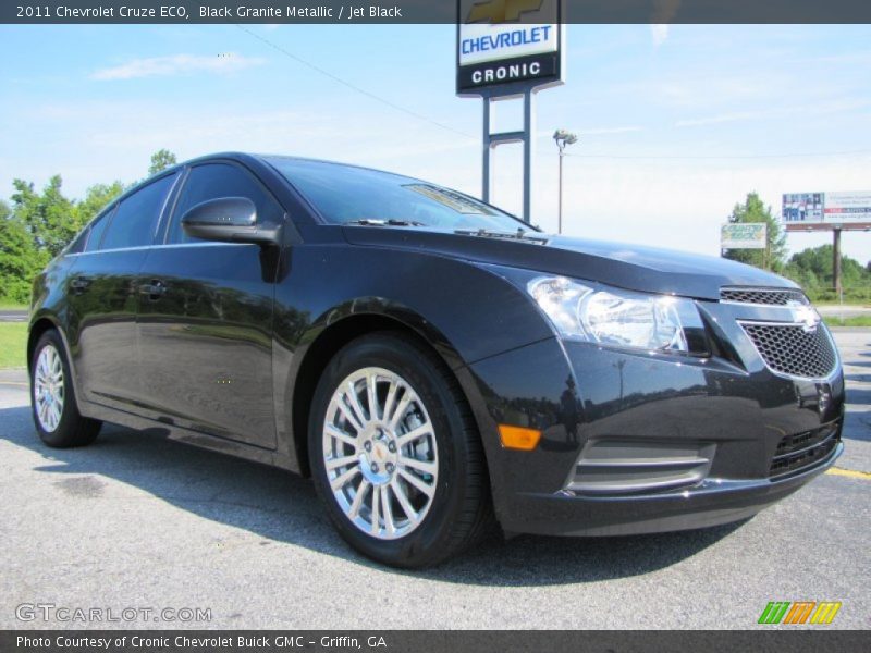 Black Granite Metallic / Jet Black 2011 Chevrolet Cruze ECO