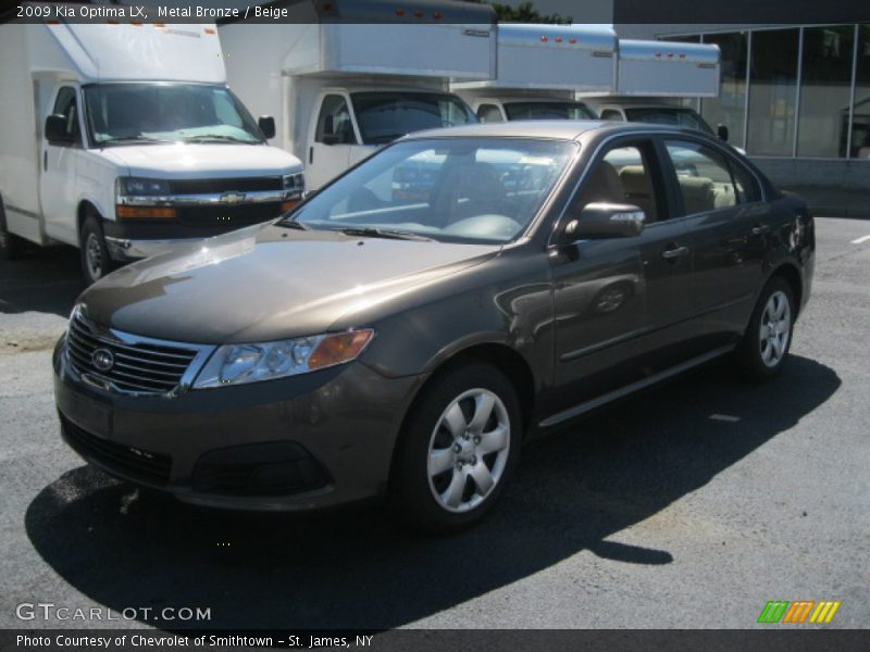Metal Bronze / Beige 2009 Kia Optima LX