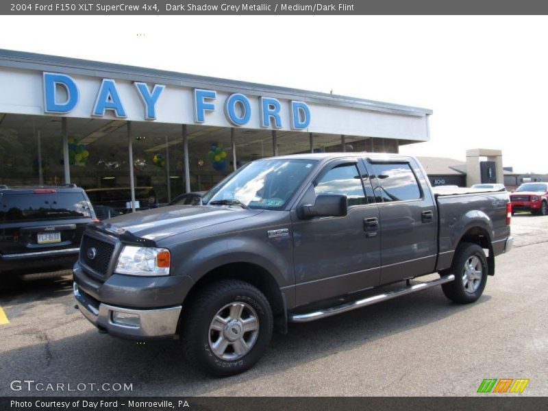 Dark Shadow Grey Metallic / Medium/Dark Flint 2004 Ford F150 XLT SuperCrew 4x4