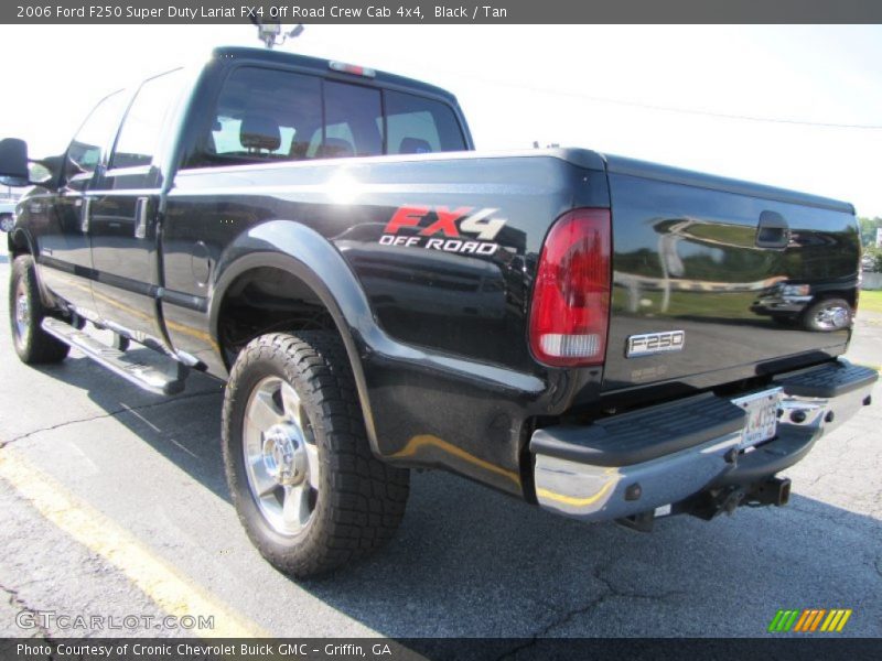 Black / Tan 2006 Ford F250 Super Duty Lariat FX4 Off Road Crew Cab 4x4