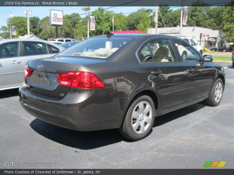 Metal Bronze / Beige 2009 Kia Optima LX
