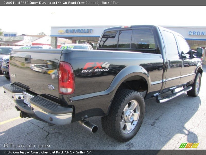Black / Tan 2006 Ford F250 Super Duty Lariat FX4 Off Road Crew Cab 4x4