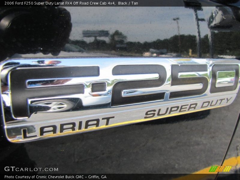 Black / Tan 2006 Ford F250 Super Duty Lariat FX4 Off Road Crew Cab 4x4