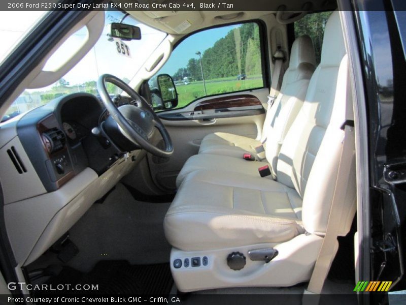 Black / Tan 2006 Ford F250 Super Duty Lariat FX4 Off Road Crew Cab 4x4