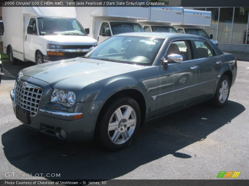 Satin Jade Pearlcoat / Dark Slate Gray/Light Graystone 2006 Chrysler 300 C HEMI AWD