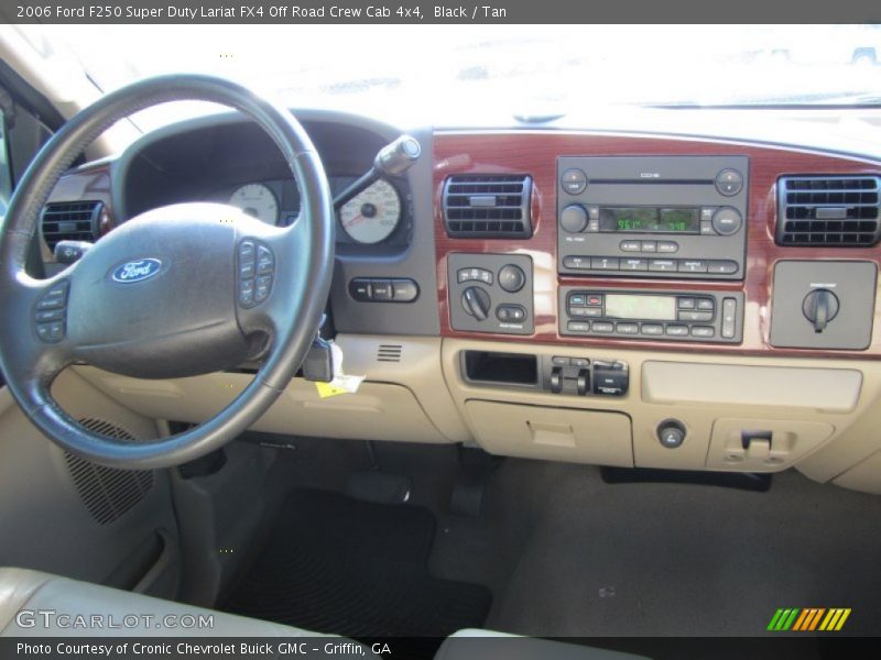 Black / Tan 2006 Ford F250 Super Duty Lariat FX4 Off Road Crew Cab 4x4