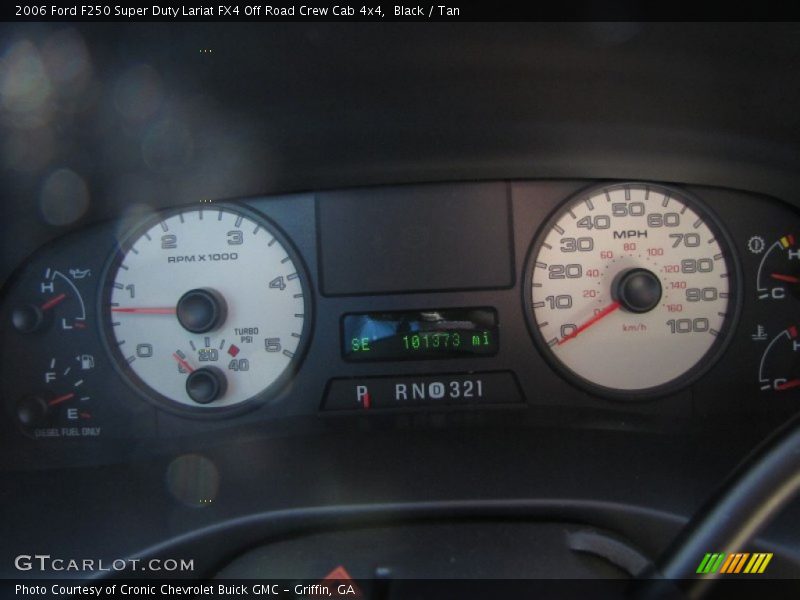 Black / Tan 2006 Ford F250 Super Duty Lariat FX4 Off Road Crew Cab 4x4