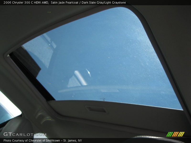 Satin Jade Pearlcoat / Dark Slate Gray/Light Graystone 2006 Chrysler 300 C HEMI AWD