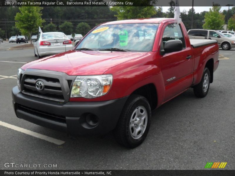 Barcelona Red Metallic / Graphite Gray 2009 Toyota Tacoma Regular Cab