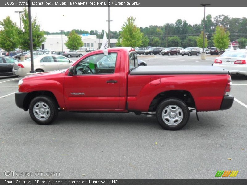 Barcelona Red Metallic / Graphite Gray 2009 Toyota Tacoma Regular Cab