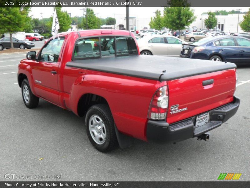 Barcelona Red Metallic / Graphite Gray 2009 Toyota Tacoma Regular Cab